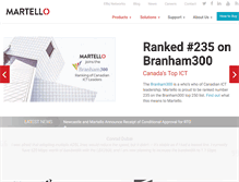 Tablet Screenshot of martellotech.com